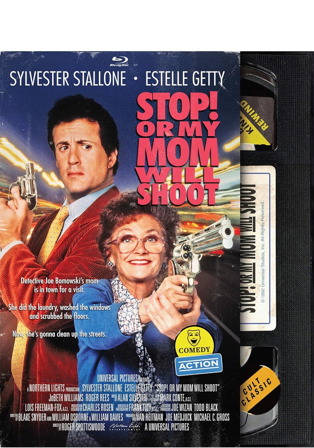 Amazon Com Stop Or My Mom Will Shoot Retro Vhs Blu Ray Sylvester Stallone Estelle Getty Jobeth Williams Roger Rees Ving Rhames Roger Spittiswoode Movies Tv