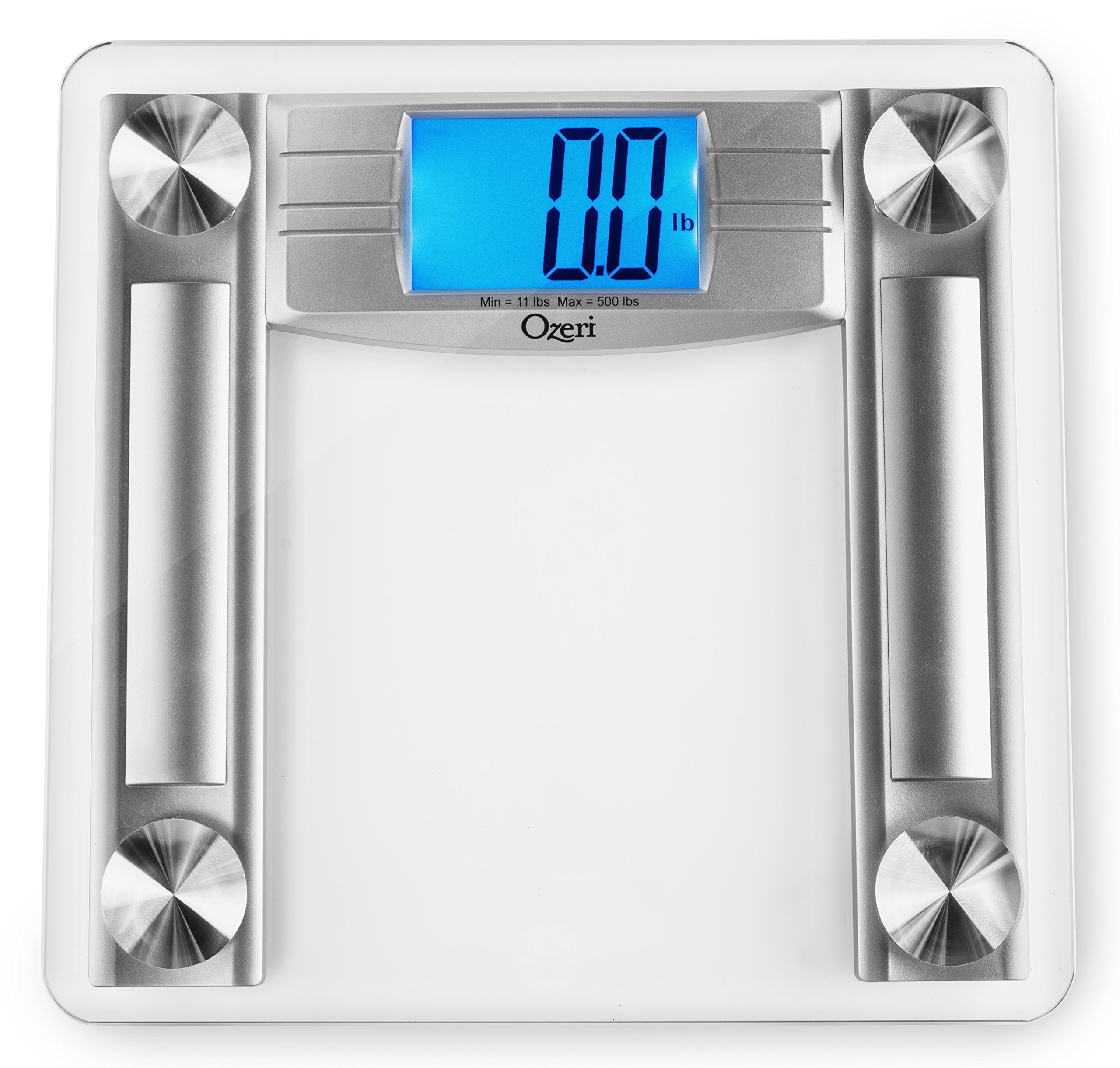 Ozeri ProMax Bath Scale (560 lbs / 255 kg), with 0.1 lbs / 0.05 kg Sensor Technology, and Body Tape Measure & Fat Caliper