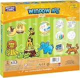 Imagimake Window Art Jungle 16-Piece Glass Paint & Suncatcher Kit view 8