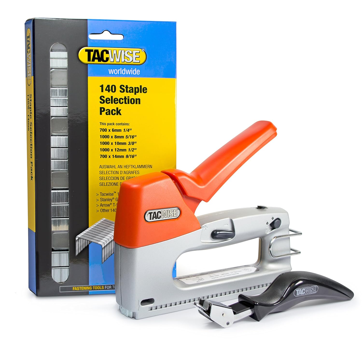 Tacwise 1263 Z3140 Staple Gun Kit with Remover and 140 Staples