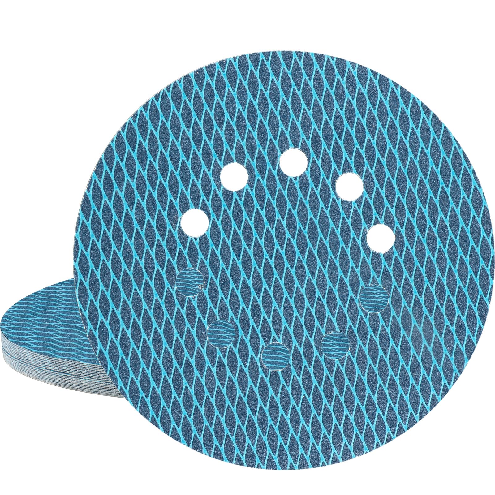 STEBRUAM 20Pcs 225mm Sanding Discs, 9 Inch 10 Hole Hook and Loop Sandpaper Grit P120 for Grinding Giraffe, Drywall Sander Sanding Pads
