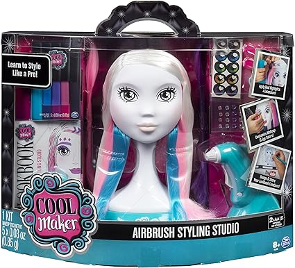 Amazon Com Cool Maker Airbrush Hair Makeup Styling Studio Toys Games