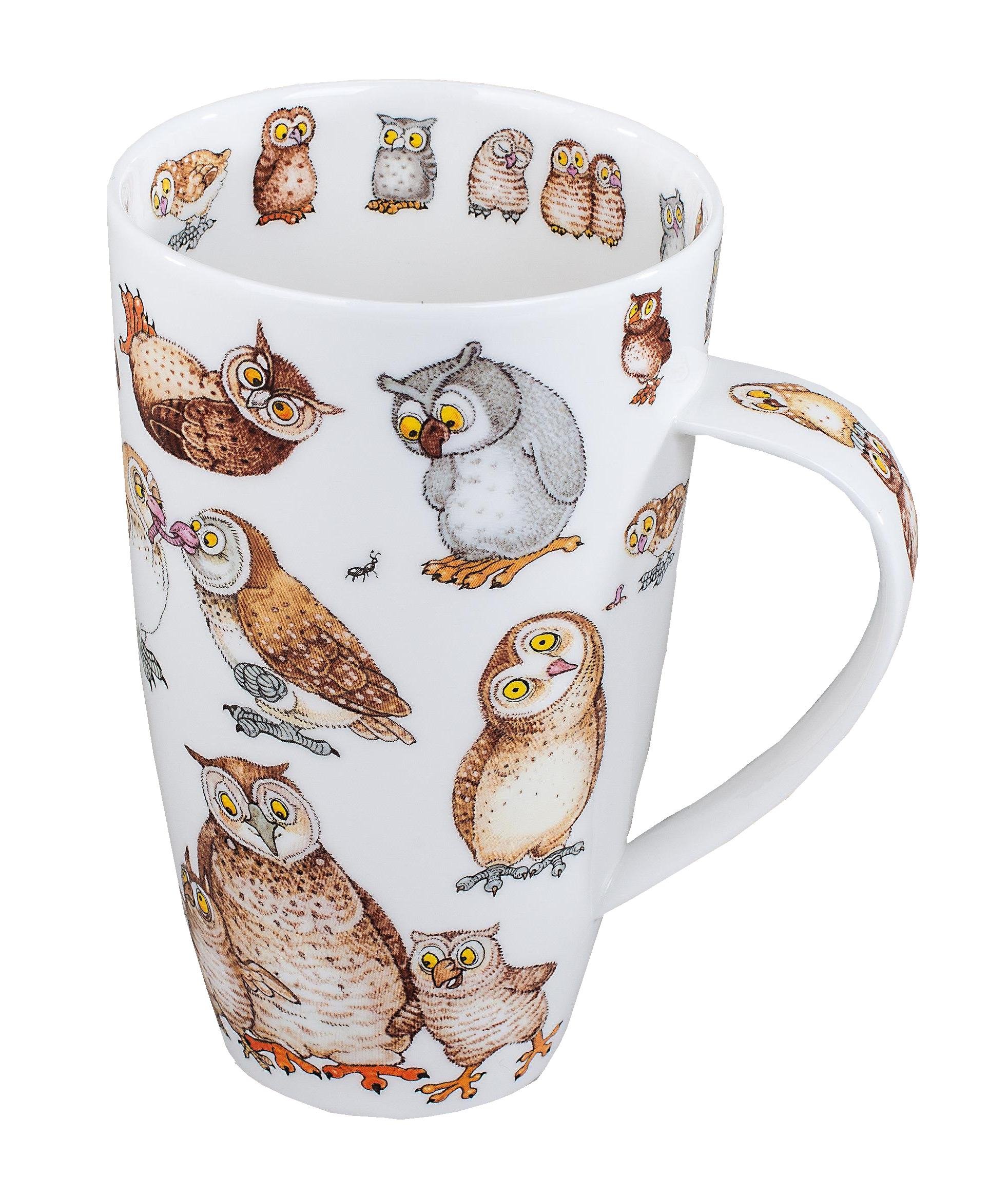 Dunoon Henley Fine China TWITTERS OWL Mug Cup 600ml 20.29 fl oz
