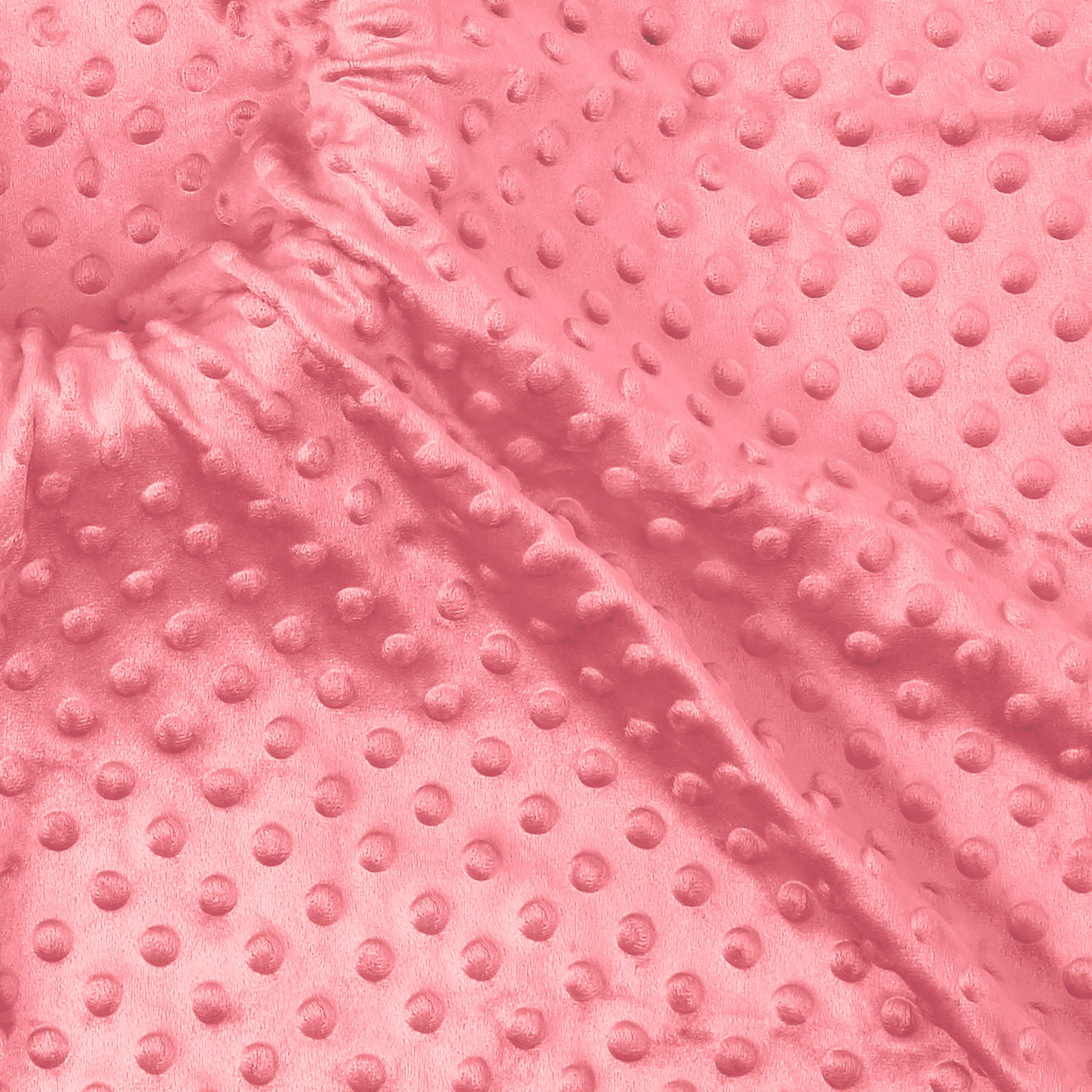 Photo 1 of Homiest Minky Dot Fabric by The Yard, 1 Yard x 60 Inch Wide Soft Plush Fabric Pink Fleece Fabric, Cuddle Minky Fabric for Blanket, Pillow Covers, Clothing Making, Scarf, Beanie, Sewing