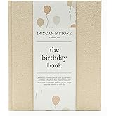Birthday Memory Book- Elegant Birthday Journal - Baby Journal to Record Milestones, Photos, Letters & More - Baby Memory Gift for Parents(80 Pages)