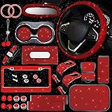 JINGSEN 25PCS Bling Car Parts Set, Car Parts Set