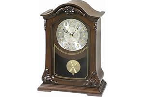 Rhythm Clocks "Nice II" Wooden Musical Mantel Clock