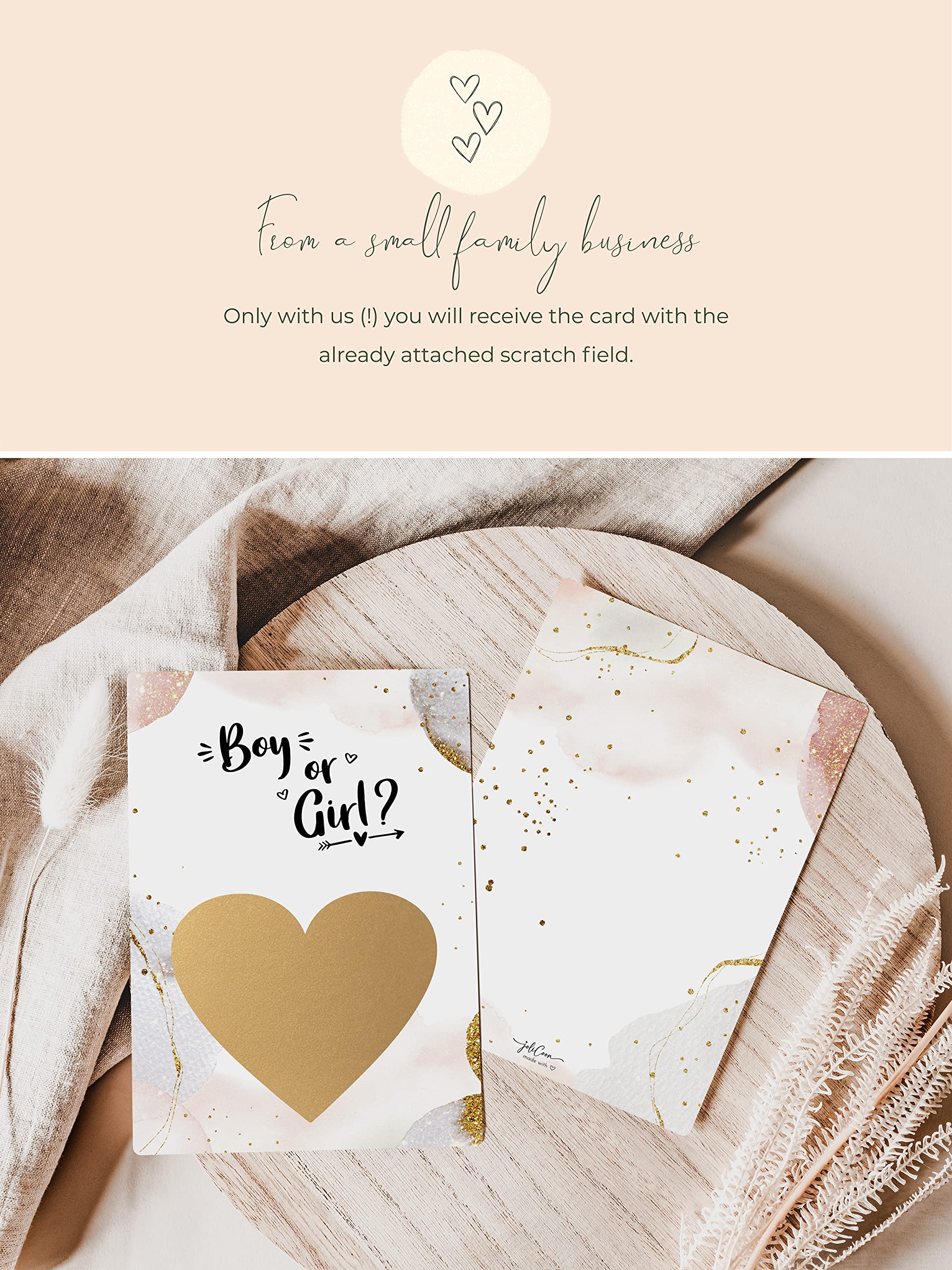 Joli Coon Gender reveal scratch off cards - It's a boy - Gender reveal ideas - Gender reveal Boy
