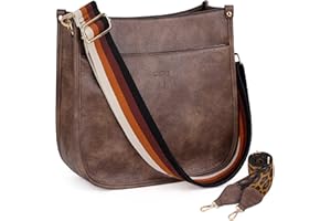 Caitina Crossbody Bag Women Vegan Leather Hobo Handbag Trendy Crossbody Shoulder Bag Purses For Women with 2 Adjustable Strap