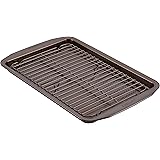 Circulon Nonstick Bakeware Set with Nonstick Cookie Sheet / Baking Sheet and Cooling Rack - 2 Piece, Chocolate Brown
