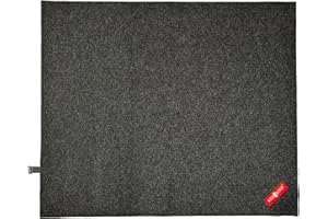 KickBlock Drum Rug 6'6" x 5'6" – Non-Slip Rubber Backing with Gig Bag Included – Drum Mat for Acoustic and Electronic Kits – Folds Compact for Travel – Drum Set Rug – Made in USA