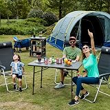 TIMBER RIDGE Compact Folding Kitchen Cabinet Camping Garden Storage 3 Shelves view 9