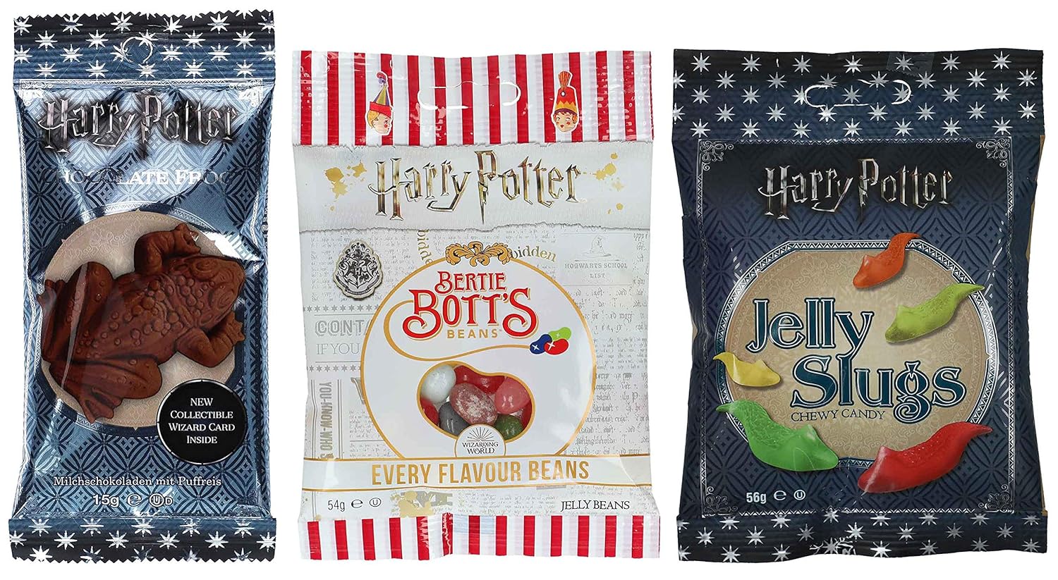 Harry Potter Candy Lover's Pack - Bertie Botts/Chocolate Frog/Jelly Slugs : Grocery & Gourmet Food