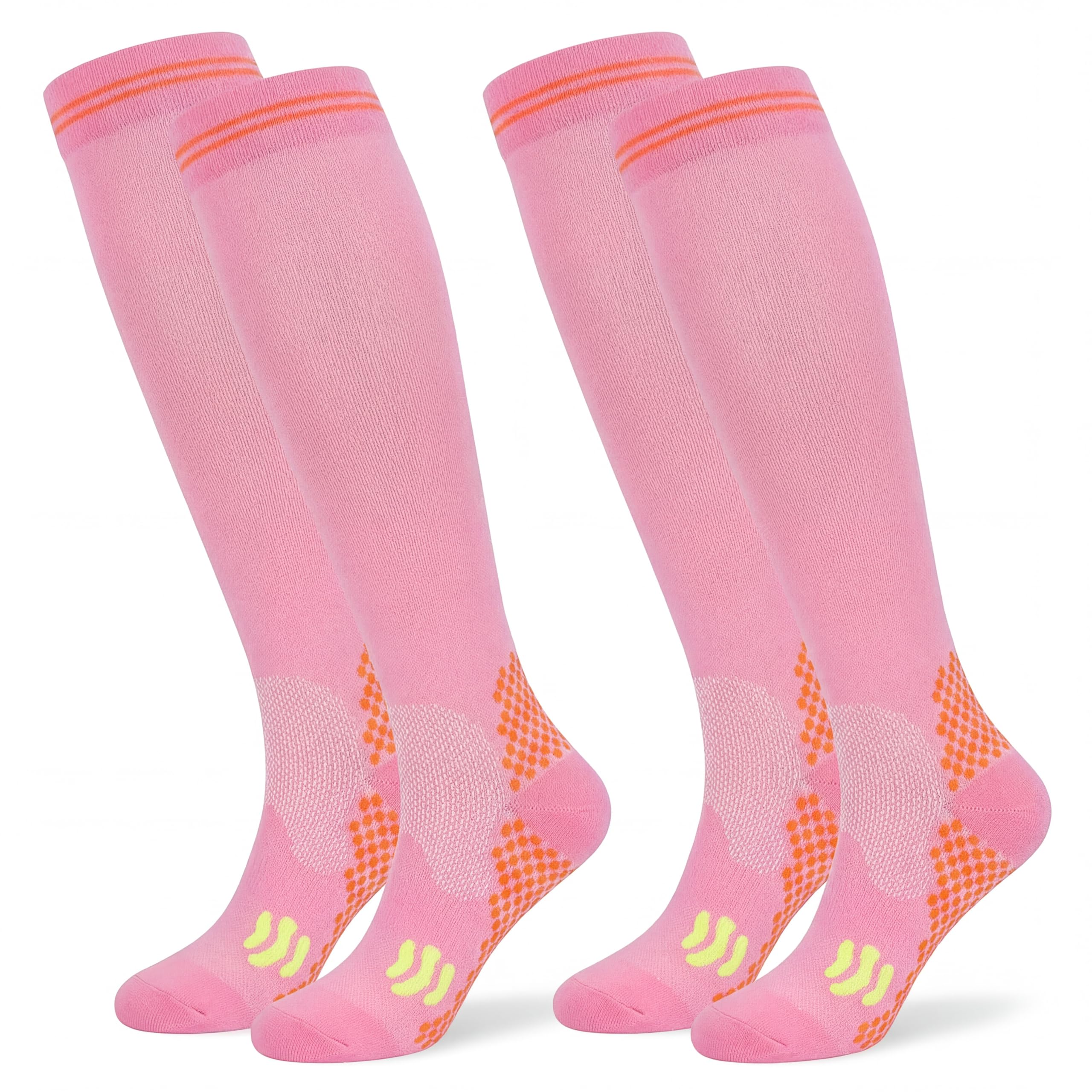 Compression Socks (2 Pair) for Men and Women 20-30 mmHg Compression Stockings Circulation for Cycling Running Support Socks