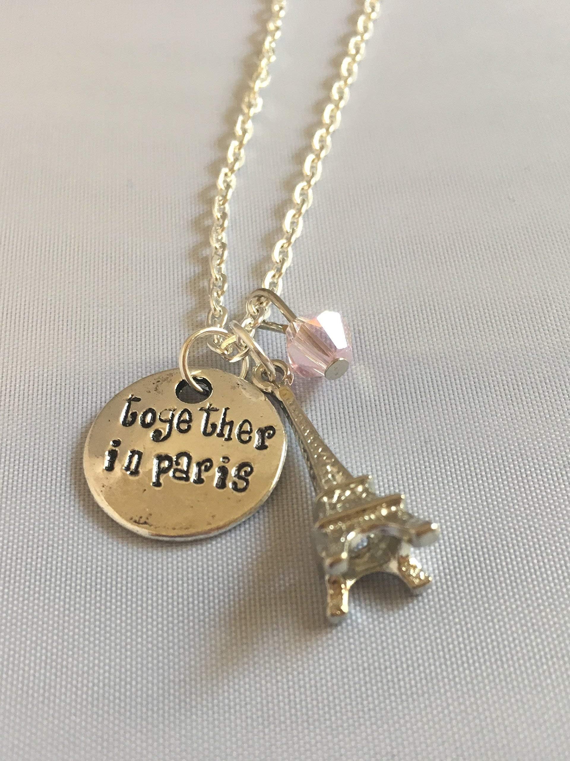 Together in Paris Necklace - Anastasia Broadway Musical Theater Lover Gift Eiffel Tower