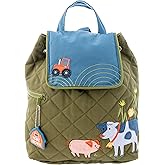 Stephen Joseph Unisex Toddler Back to School, Quilted Backpack, One Size, Farm