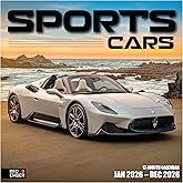 RED EMBER Sports Cars 2026 Wall Calendar 12 Month | 12" x 24" Open | Thick & Sturdy Paper | Holiday Gift | Luxury Exotic Car Calendar 2026