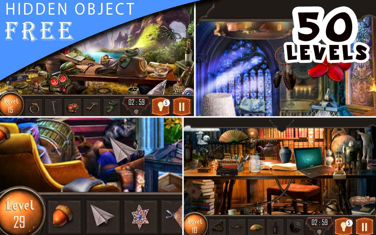 Hidden Object Game : 50 Level Deep Search Free:Amazon.com:Appstore for ...