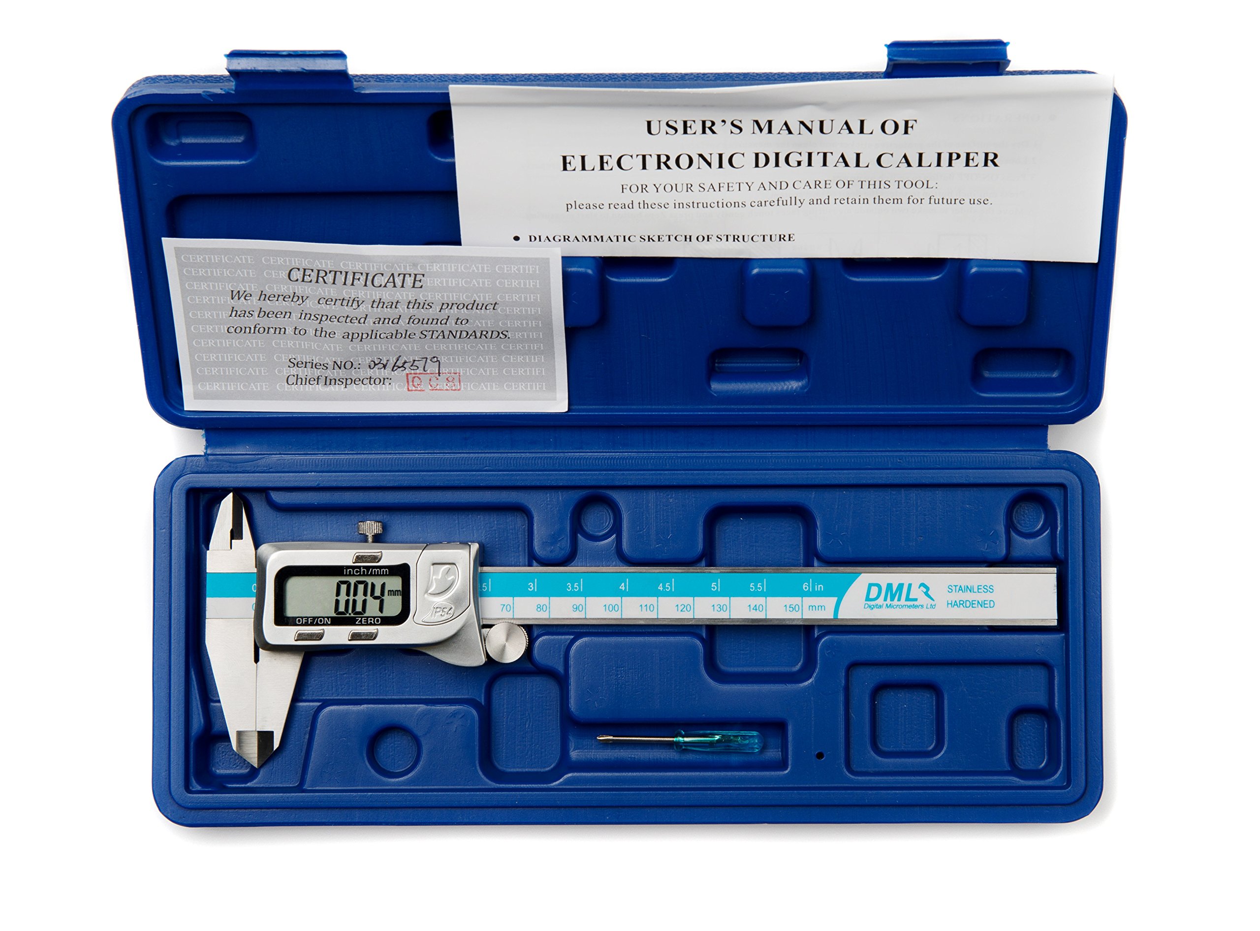 DML 150mm 6 Inch IP54 Water Resistant Digital Vernier Caliper 12 Months Warranty