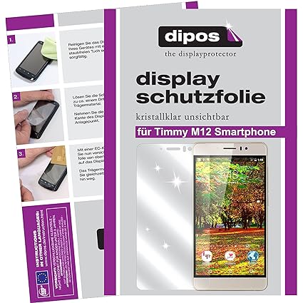dipos I 6X Schutzfolie klar passend für Timmy M12 Smartphone Folie Displayschutzfolie