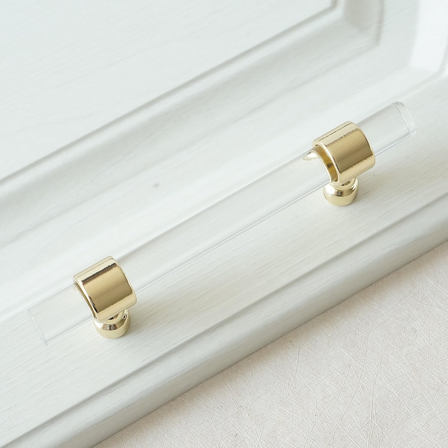 Lbfeel 3 5 Acrylic Cabinet Pulls Clear Glass Look Lucite Drawer
