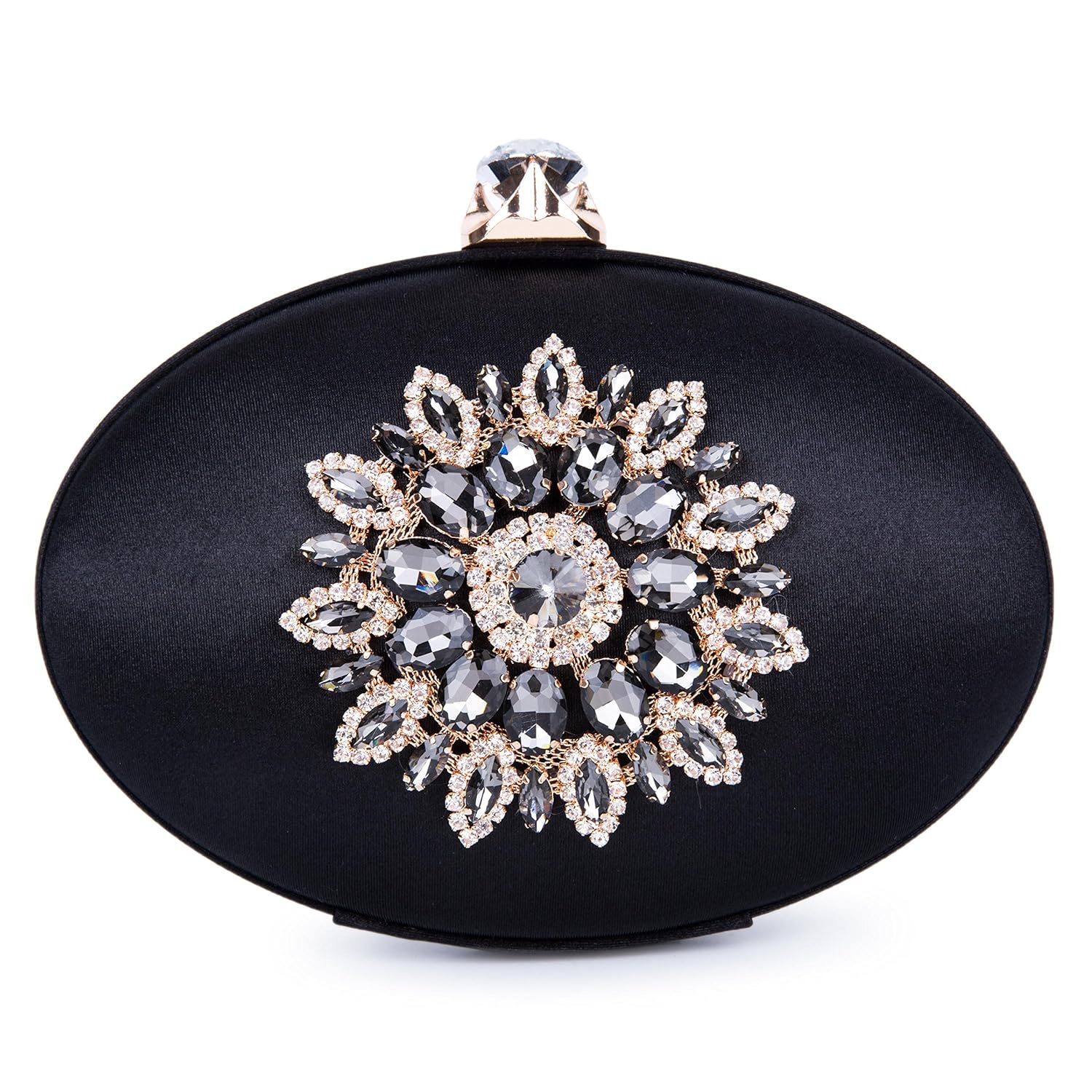 Bolso de Embrague Cartera de Mano Fiesta Forma De Tetera Diamantes para