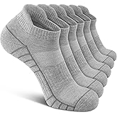 Uporee Low Cut Athletic Ankle Socks - Cushioned, Soft & Breathable, Anti-Blister Tab, 6 Pairs Men & Women