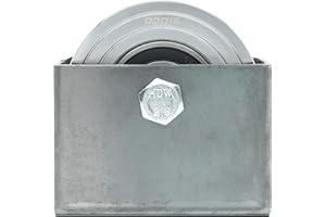 Sidco Supply 4 Inch V-Groove Wheel - Solid Steel - Sliding Gate Wheel – Heavy Duty –Track Wheel - Metal Gate Wheel - Inverted