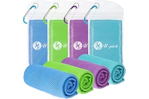 U-pick Cooling Towels (40"x12"), Cooling Towel for Neck and Face, Soft Breathable Chill Ice Towel, Stay Cool Sweat Rags for Gym, Yoga, Workout, Exercise, Sport, Beach, Camping, Cruise