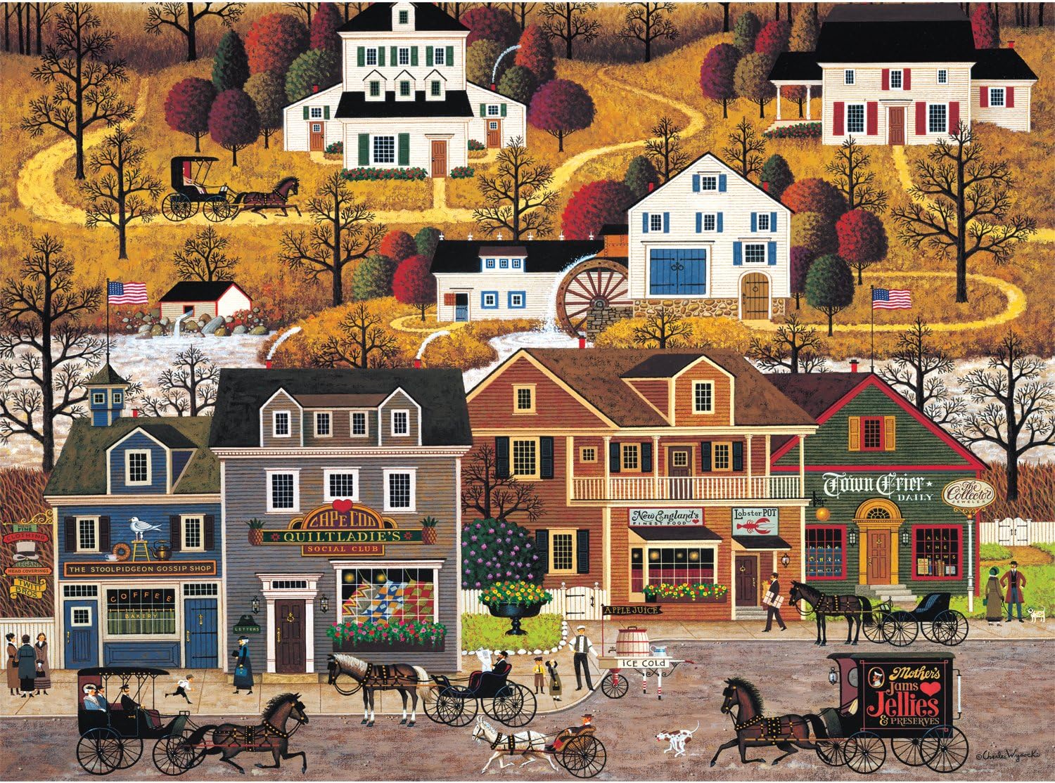 Buffalo Games Charles Wysocki Hawkriver Hollow, 1000Piece Jigsaw