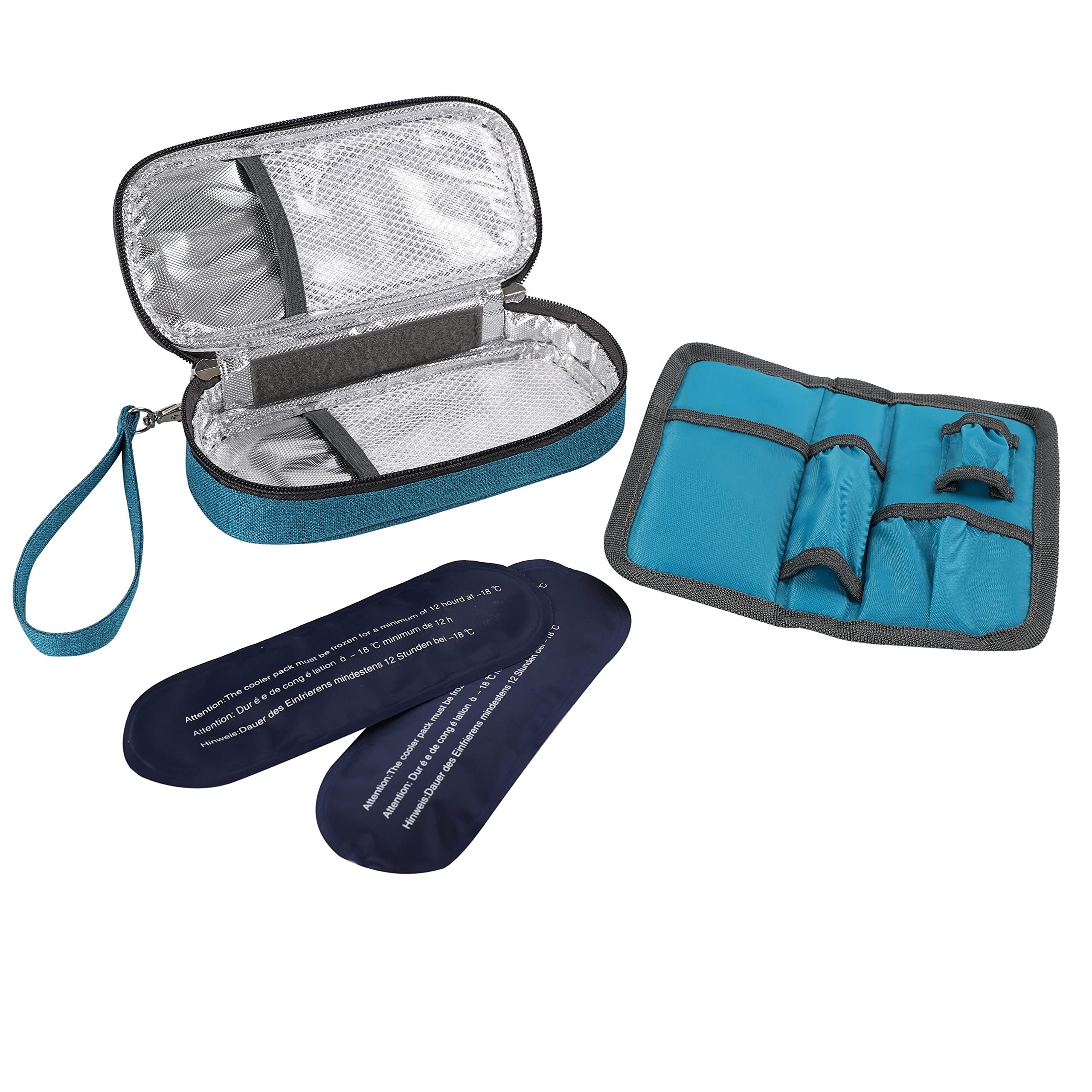 apollo walker Insulin Cooler Travel Case Diabetic Medication Cooler with Ice Packs and Insulation Liner insulin cooler travel case tsa approved