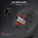 Yaheetech 30KG Adjustable Dumbbells Set 15KGx2 Home Gym Barbell Weights view 6