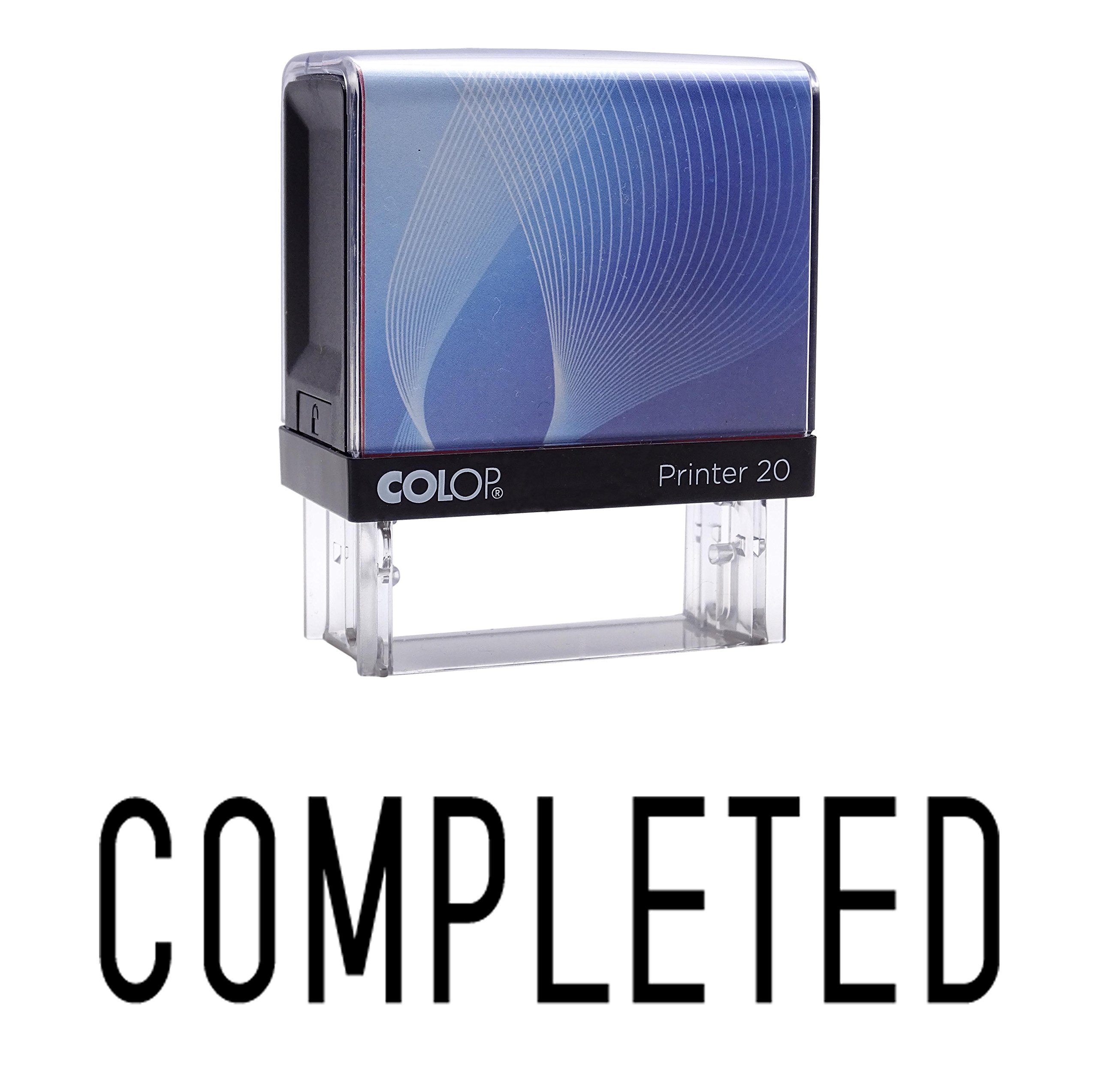 Completed Self Inking Rubber Stamp Custom Colop Office Stationary P20 Mini Stamper