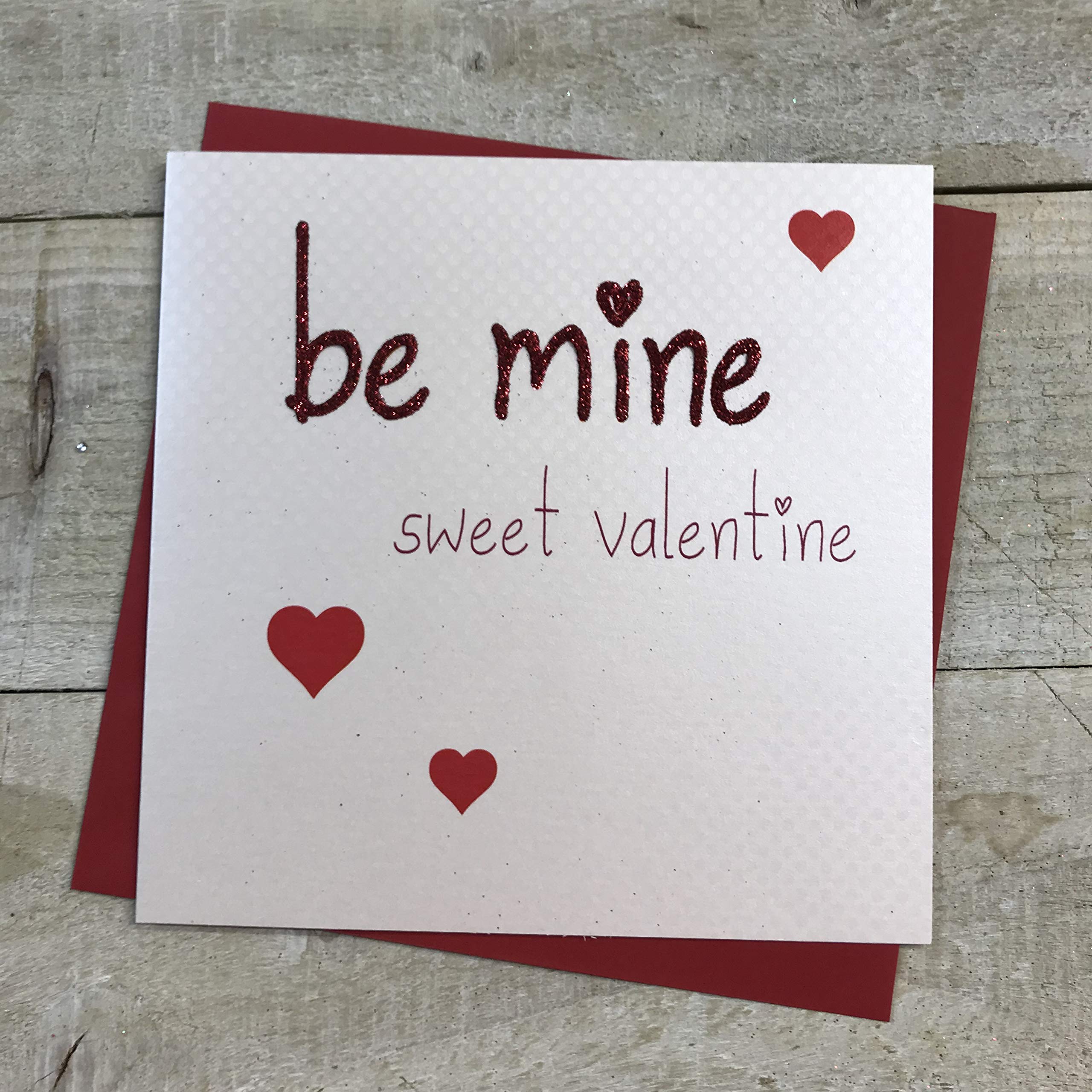 WHITE COTTON CARDS Be Mine Sweer, Handmade Valentine's Day Card (Code VLS18)