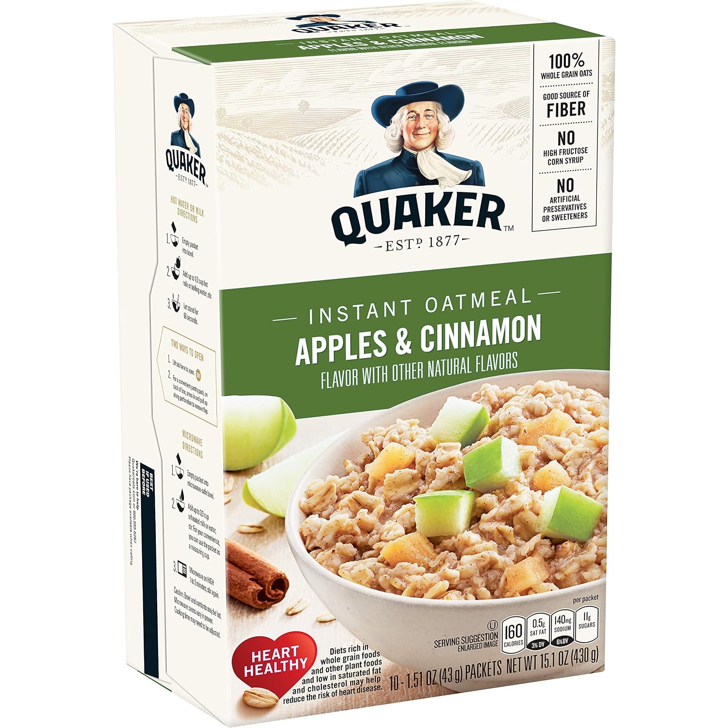 Apples & Cinnamon Instant Oatmeal (030000316788)