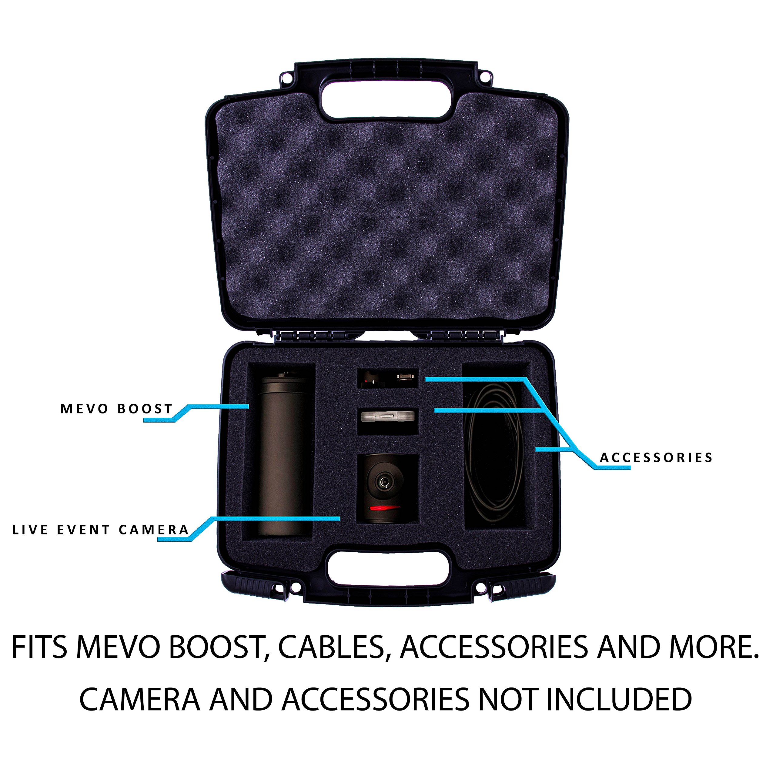 Casematix Protective Hard Camera Case with Customizable Foam To Carry