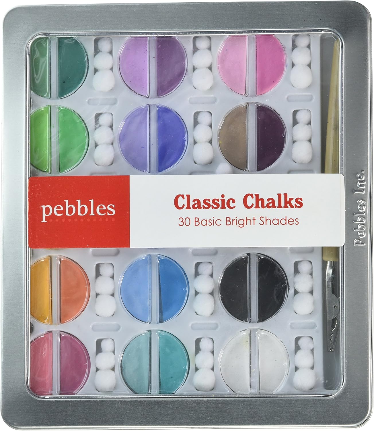 Classic Chalk Set by Pebbles Inc. | Basic Brights | Includes 30 chalks