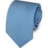 Branduce 63'' XL Tie Mens Extra Long Solid Woven Necktie for Men Big and Tall + Gift Box