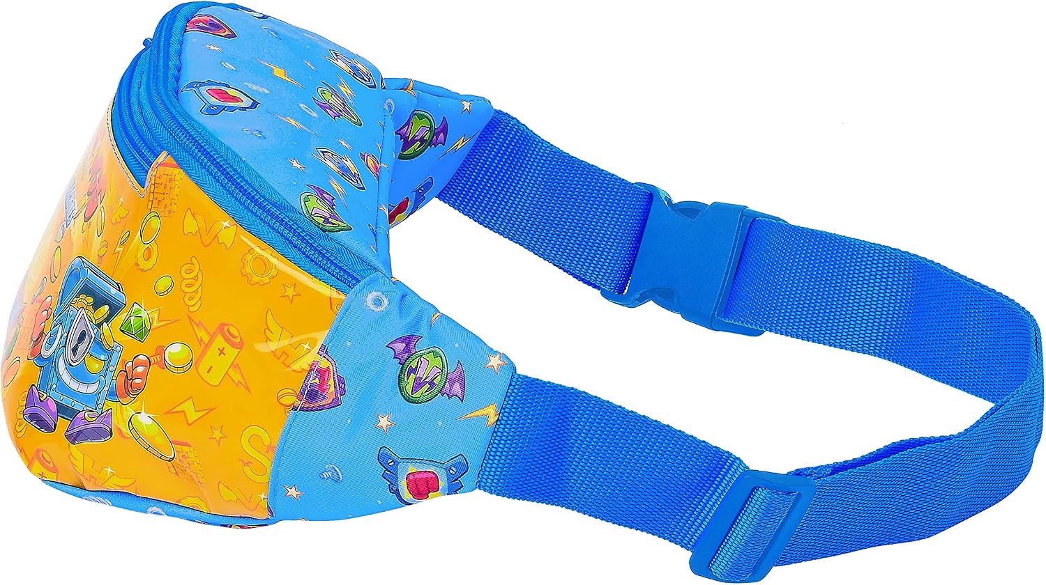 SAFTA Unisex-Children M446 Waist Bag with Outer Pocket, Blue/Multicoloured, 230x90x120 mm - Image 4