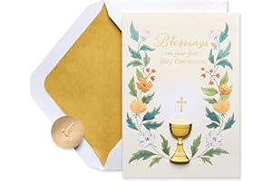 Papyrus First Communion Card (Faith and Love)