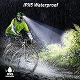 Blukar Rechargeable Head Torch 2000L LED Headlamp 6 Mode IPX5 Sensor view 5