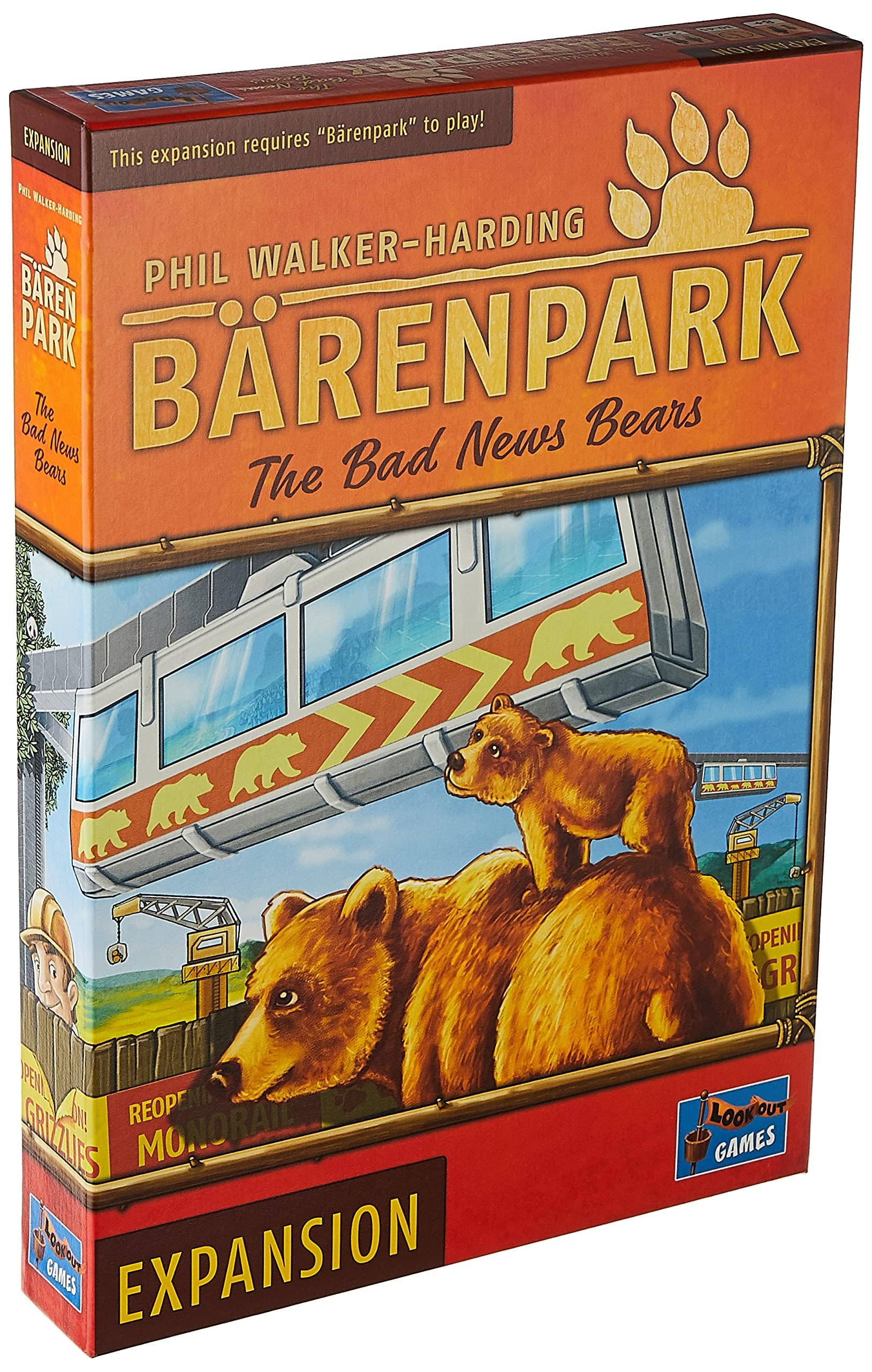Lookout Spiele | Barenpark: The Bad News Bears Expansion | Board Game | Ages 8+ | 2-4 Players | 30-45 Minutes Playing Time