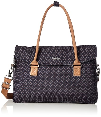 Kipling Womens Laptop Bag - SUPERWORK S Woven Blue Geo