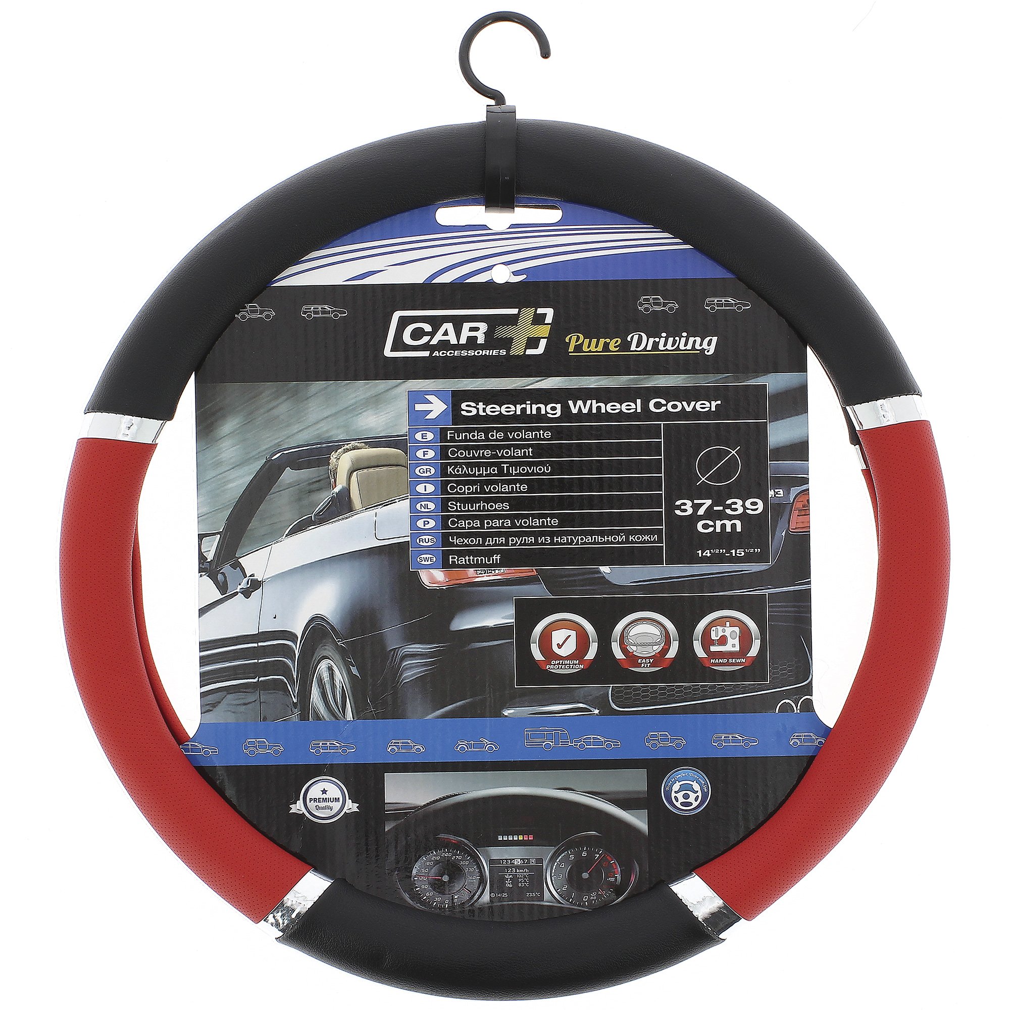 SUMEX 2505058 Steering Wheel Cover PVC Speed - Red/Black