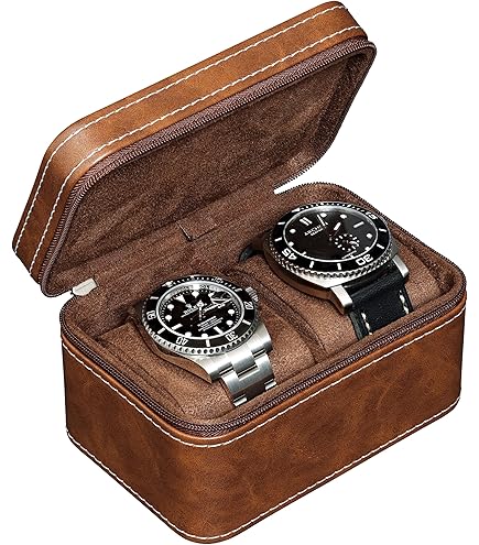 Estuche Relojes Nuevo Organizador Enrollable De Cuero Para Relojes