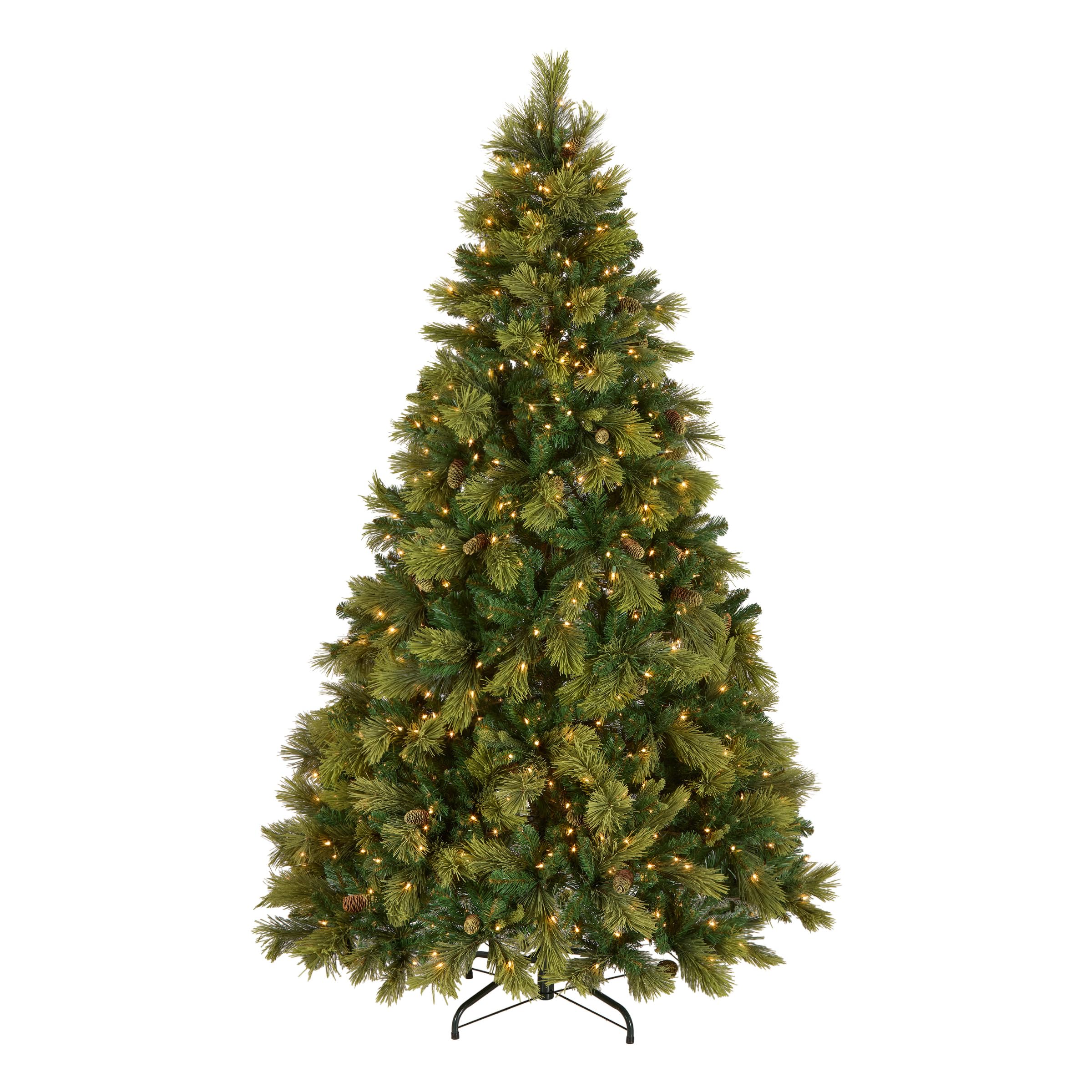 Photo 1 of ** USED/ UNTESTEDNational Tree Company 7.5 ft Pre-Lit Carolina Pine Artificial Christmas Tree, 750 Clear Lights, 1,399 Tips, Includes Stand, Green