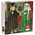 Galison Arnolfini Marriage Meowsterpiece Puzzle – 500 Piece Cat Art Parody - View #11