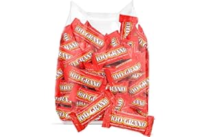 TABOOM 100GrandBulk Chocolate Candy Bars - 1.8 Pound Fun Size Crunchy Milk Chocolate with Rich Caramel Candy - Individually Wrapped Chocolate Bar Candy For Lunch Bag Treats, Movie Night Snacks