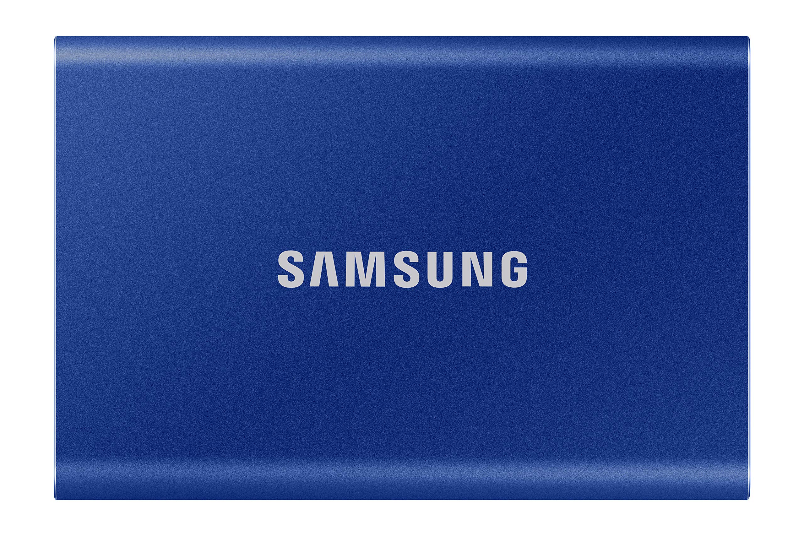 Samsung Portable SSD T7, 500 GB, USB 3.2 Gen.2, 1.050 MB/s Lesen, 1.000 MB/s Schreiben, Externe SSD Festplatte für Mac, PC, Smartphone und Spielkonsole, Indigo Blue , MU-PC500H/WW