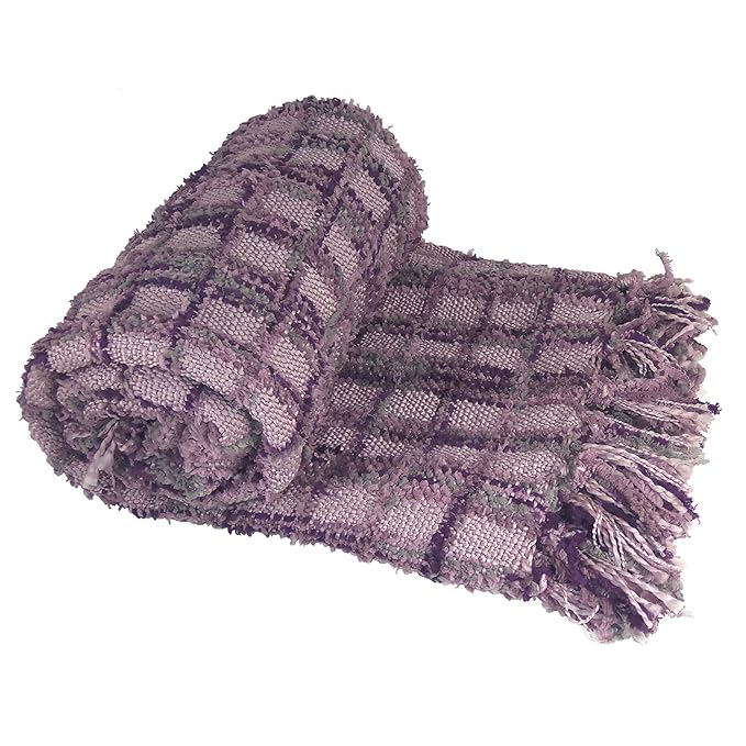 BOON MultiColor Chenille Couch Throw Blanket, 50" x 60